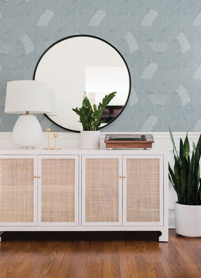 Tania Denim Woven Abstract Wallpaper with Modern Abstract Pattern - A-Street Prints 4121-26935