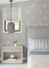 Tania Grey Woven Abstract Wallpaper with Modern Abstract Pattern - A-Street Prints 4121-26936