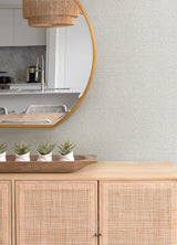 Minerva Dove Texture Geometric Wallpaper with Raised Ink Textured Abstract Coastal Style - 4121-26937
