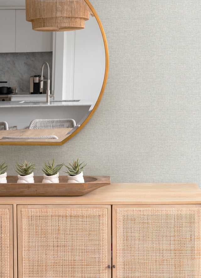 Minerva Dove Texture Geometric Wallpaper with Raised Ink Textured Abstract Coastal Style - 4121-26937