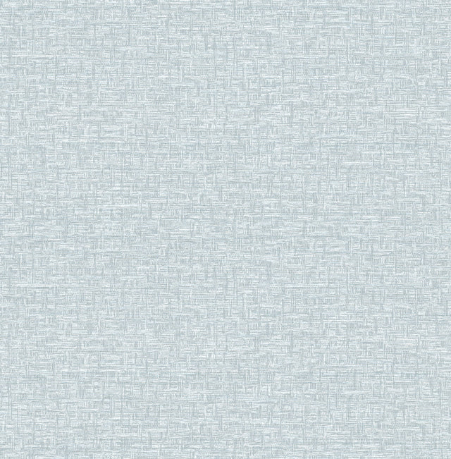 Minerva Sky Blue Texture Geometric Wallpaper with Raised Ink Basketweave Texture - A-Street Prints 4121-26941