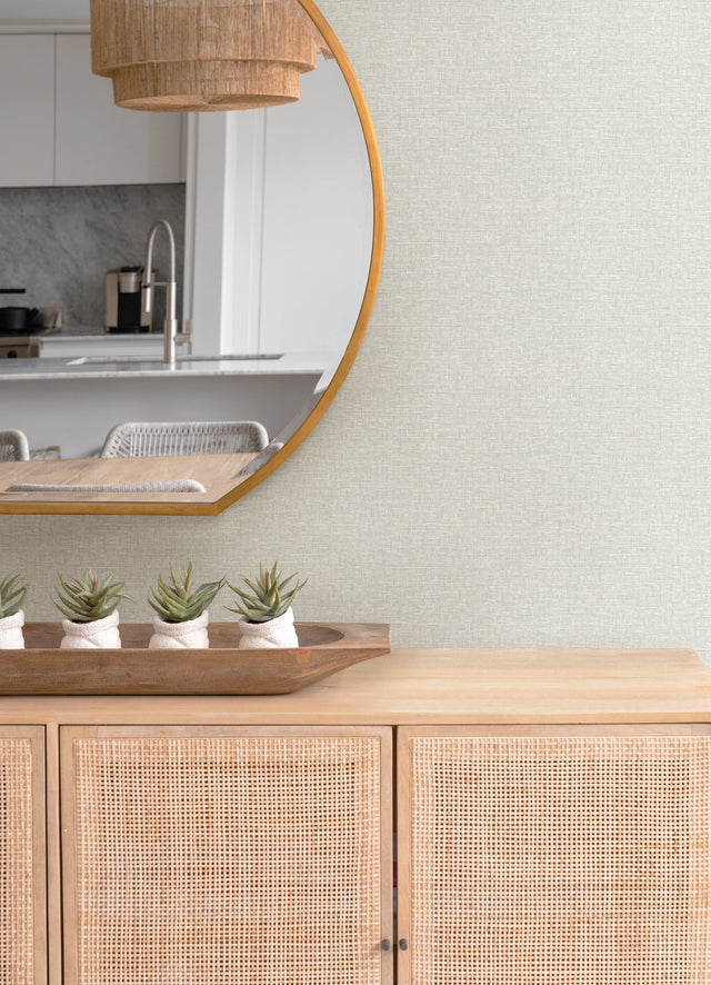 Minerva Cream Texture Geometric Wallpaper with Raised Ink Basketweave - A-Street Prints 4121-26942