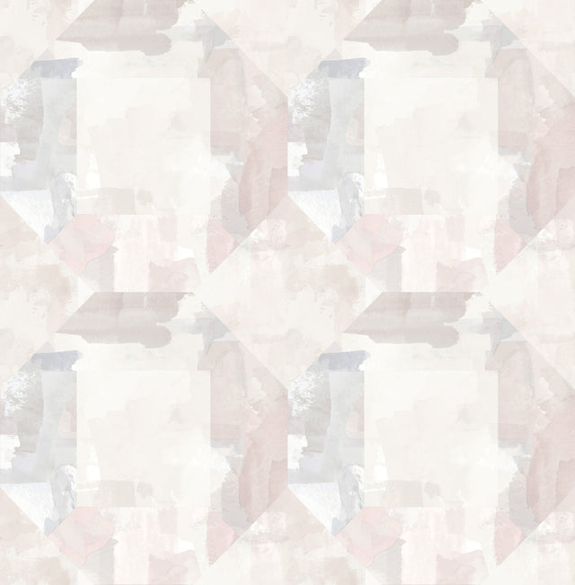 Perrin Lavender Gem Geometric Wallpaper with Raised Ink Texture - A?Street Prints 4121-26945