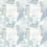 Perrin Blue Gem Geometric Wallpaper with Modern Textured Faceted Motif - A-Street Prints 4121-26946