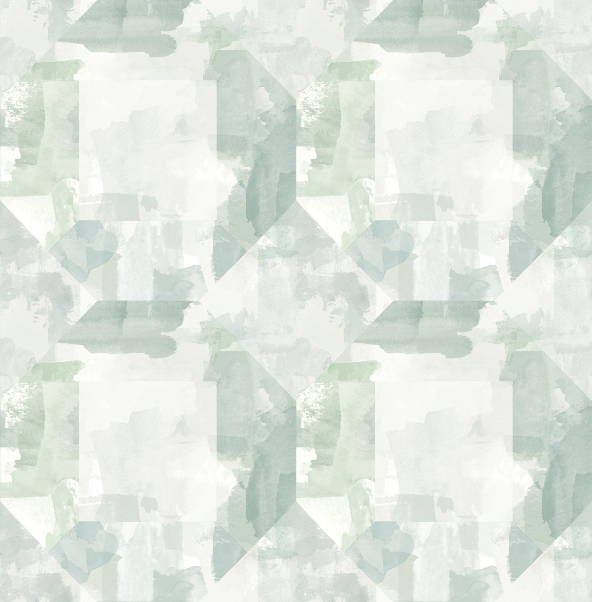 Perrin Sea Green Gem Geometric Wallpaper with Raised Ink Texture - A-Street Prints 4121-26947
