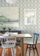 Perrin Sea Green Gem Geometric Wallpaper with Raised Ink Texture - A-Street Prints 4121-26947
