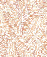 Fildia Orange Botanical Wallpaper with Bohemian Abstract Leaf Motif - A-Street Prints 4121-26949