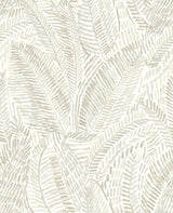 Fildia Taupe Botanical Wallpaper with Abstract Tropical Leaf Motif - A-Street Prints 4121-26950