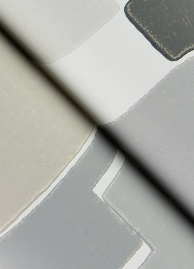 Odele Stone Geometric Archways Grey Wallpaper with Modern Abstract Arch Motif - Brewster 4121-72202