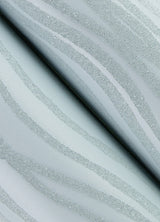 Galyn Sky Blue Pearlescent Wave Wallpaper with Beaded Abstract Stripes - A-Street Prints 4121-72207