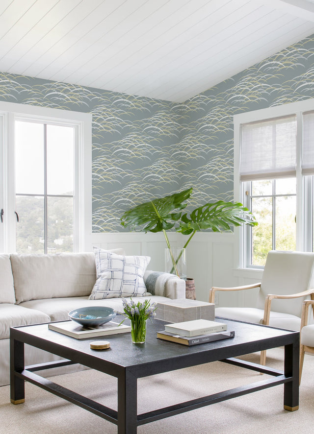 Kasia Slate Abstract Wallpaper with Coastal Abstract Motif - A-Street Prints 4121-72209