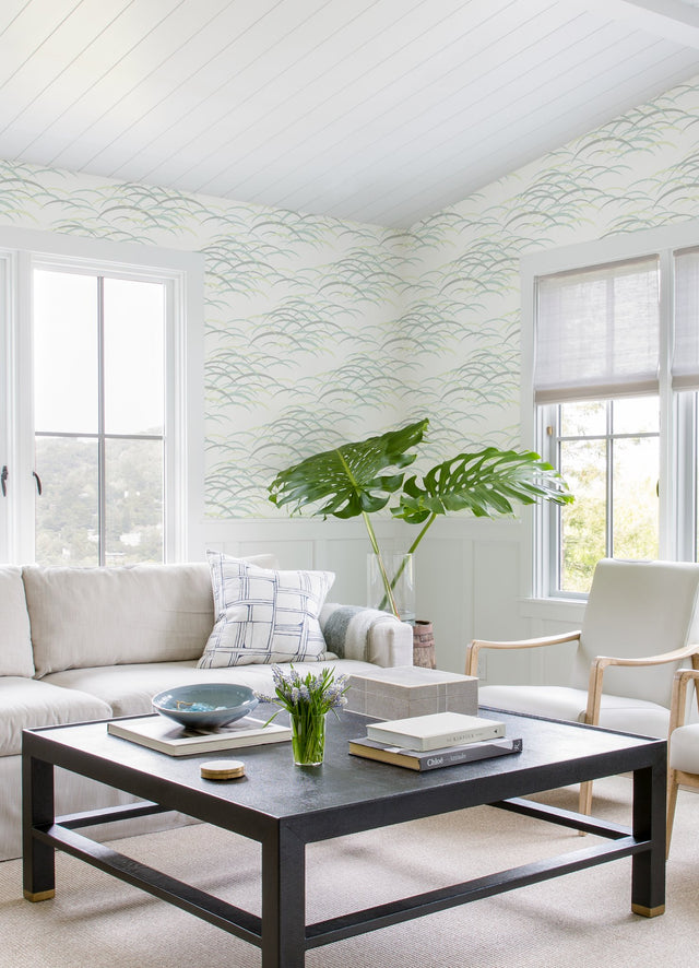 Kasia Sea Green Abstract Wallpaper with Coastal Pattern - A-Street Prints 4121-72211
