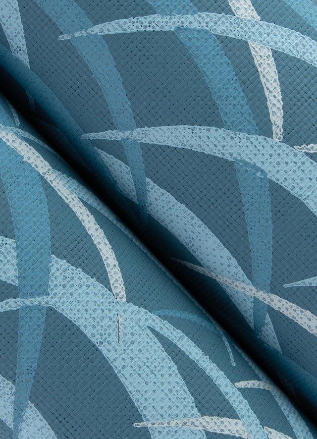 Kasia Dark Blue Abstract Wallpaper with Coastal Abstract Pattern - A-Street Prints 4121-72212
