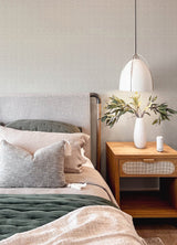 Glynn Light Grey Chevron Wallpaper with Raised Ink Modern Graphics Texture - Brewster 4122-26652
