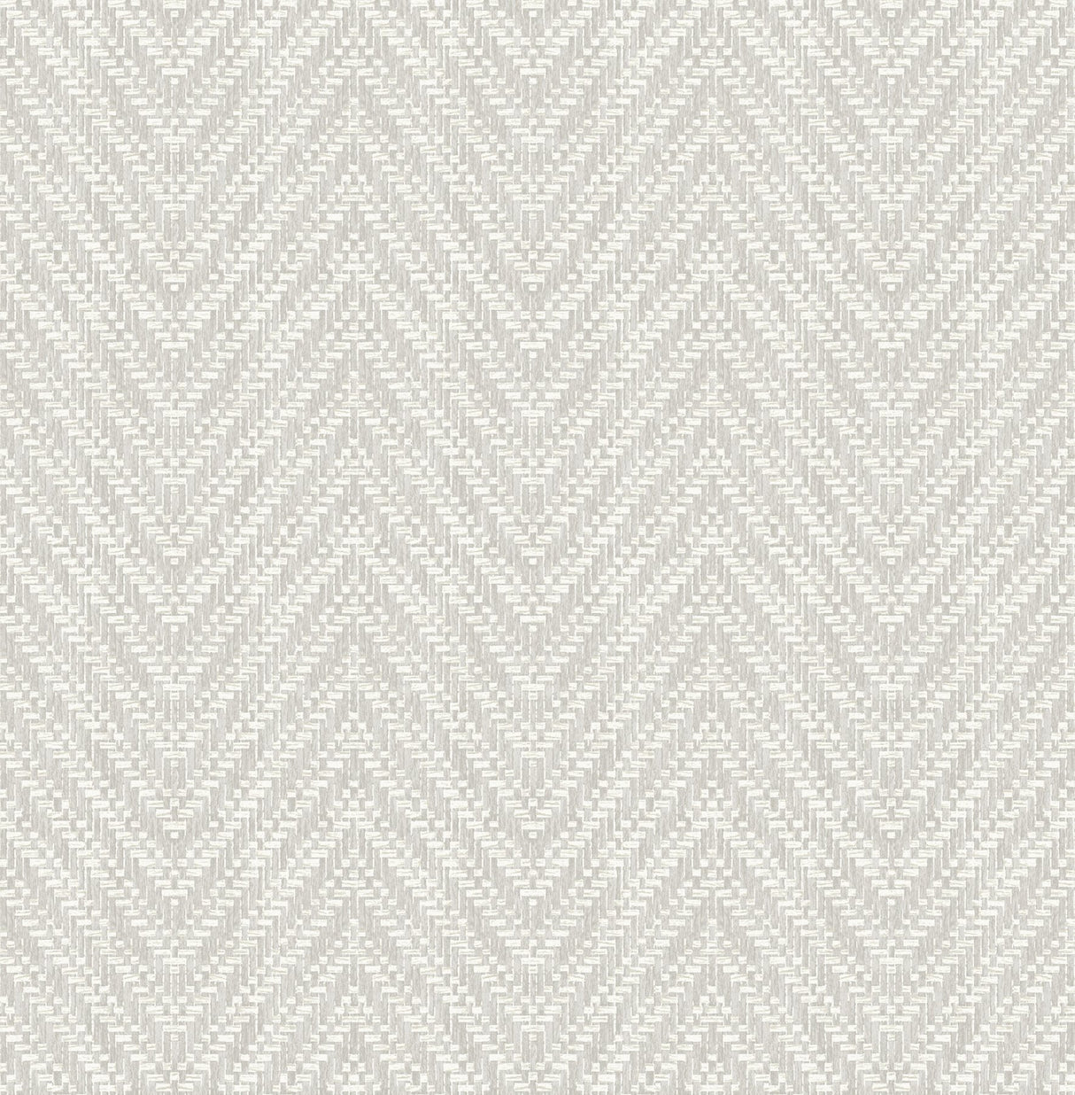 Glynn Light Grey Chevron Wallpaper with Raised Ink Modern Graphics Texture - Brewster 4122-26652
