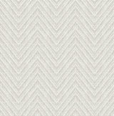 Glynn Light Grey Chevron Wallpaper with Raised Ink Modern Graphics Texture - Brewster 4122-26652