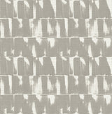 Bancroft Grey Artistic Stripe Wallpaper with Raised Ink Texture - Brewster 4122-27022