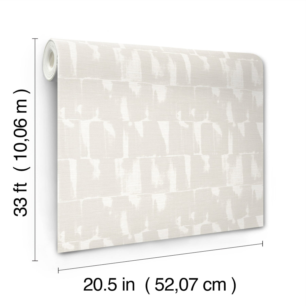 Bancroft Dove Artistic Stripe Wallpaper with Abstract Whimsical Pattern - A-Street Prints 4122-27024