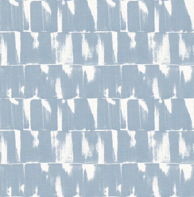 Bancroft Blue Artistic Stripe Wallpaper with Abstract Whimsical Pattern - A?Street Prints 4122-27025