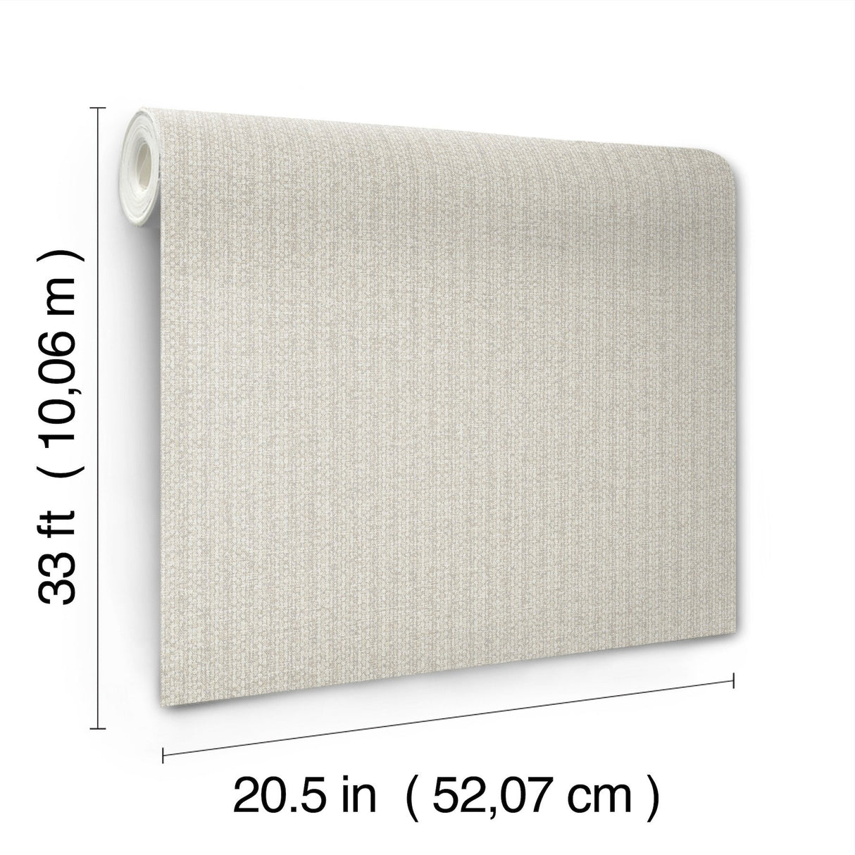 Lawndale Taupe Textured Pinstripe Wallpaper with Modern Fabric Texture Pattern - A-Street Prints 4122-27027