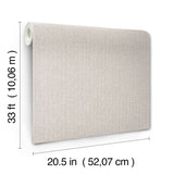 Lawndale Lavender Textured Pinstripe Wallpaper with Fabric Texture Motif - A-Street Prints 4122-27030