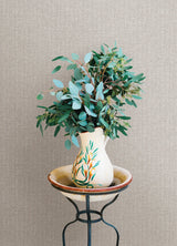 Lawndale Lavender Textured Pinstripe Wallpaper with Fabric Texture Motif - A-Street Prints 4122-27030
