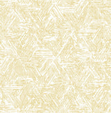 Retreat Yellow Quilted Geometric Wallpaper with Modern Abstract Pattern - A-Street Prints 4122-27032