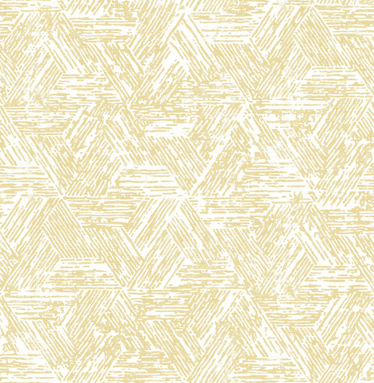 Retreat Yellow Quilted Geometric Wallpaper with Modern Abstract Pattern - A-Street Prints 4122-27032