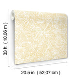 Retreat Yellow Quilted Geometric Wallpaper with Modern Abstract Pattern - A-Street Prints 4122-27032