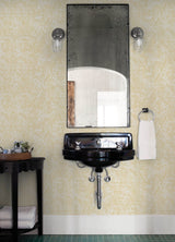 Retreat Yellow Quilted Geometric Wallpaper with Modern Abstract Pattern - A-Street Prints 4122-27032