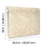 Retreat Light Brown Quilted Geometric Wallpaper with Modern Abstract Pattern - Brewster 4122-27033