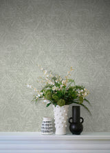 Retreat Sea Green Quilted Geometric Wallpaper with Raised Ink Textured Abstract Modern Pattern - A-Street Prints 4122-27035
