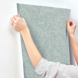 Retreat Denim Quilted Geometric Wallpaper with Raised Ink Modern Abstract Pattern - A-Street Prints 4122-27036