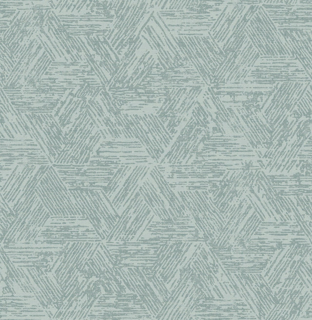 Retreat Denim Quilted Geometric Wallpaper with Raised Ink Modern Abstract Pattern - A-Street Prints 4122-27036