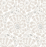 Divine Grey Abstract Medallion Wallpaper, Modern Abstract Pattern - A?Street Prints 4122-27038