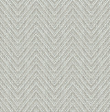 Glynn Sterling Chevron Wallpaper with Textured Raised Ink Chevron Pattern - A-Street Prints 4122-27042