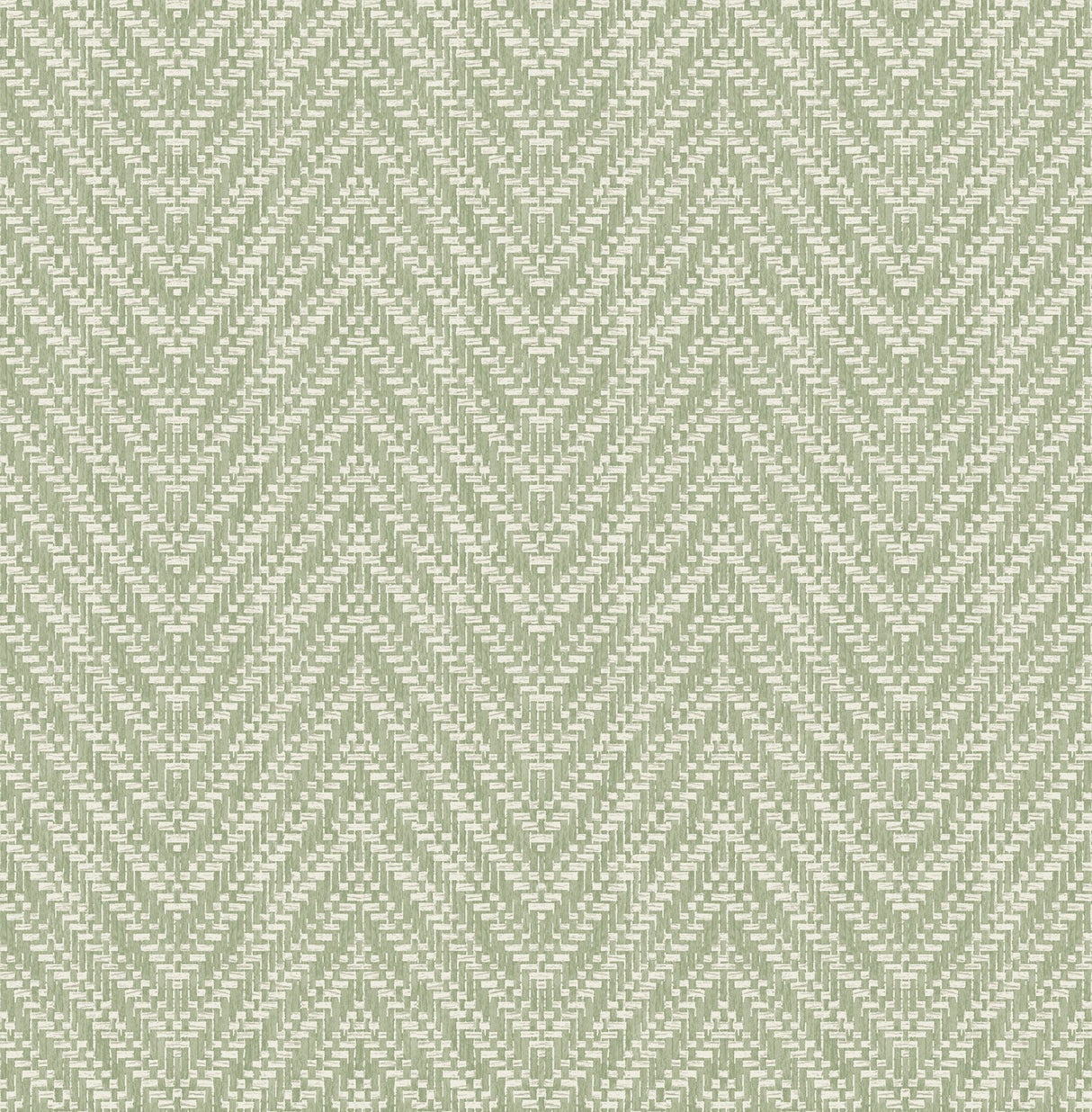 Glynn Green Chevron Wallpaper with Textured Raised Ink Modern Graphics - A?Street Prints 4122-27043