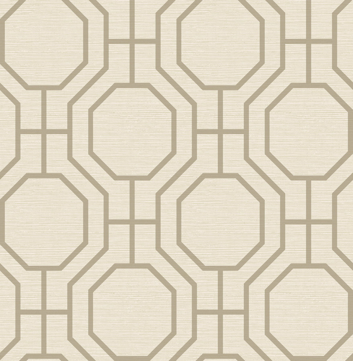 Manor Taupe Geometric Trellis Wallpaper with Modern Trellis Graphics - A-Street Prints 4122-27046