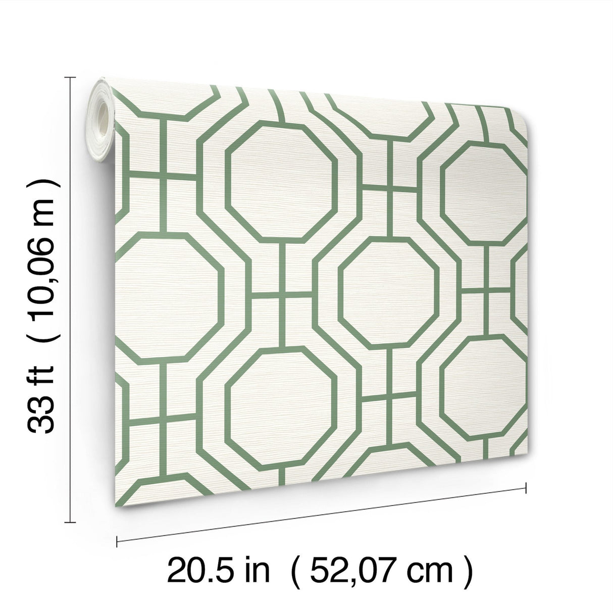 Manor Green Geometric Trellis Wallpaper with Modern Graphics Trellis Pattern - A-Street Prints 4122-27047