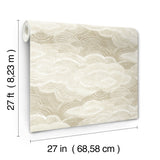 Vision Pearl Stipple Clouds Wallpaper with Metallic Pearlescent Cloud Dot Motif - A-Street Prints 4122-72405