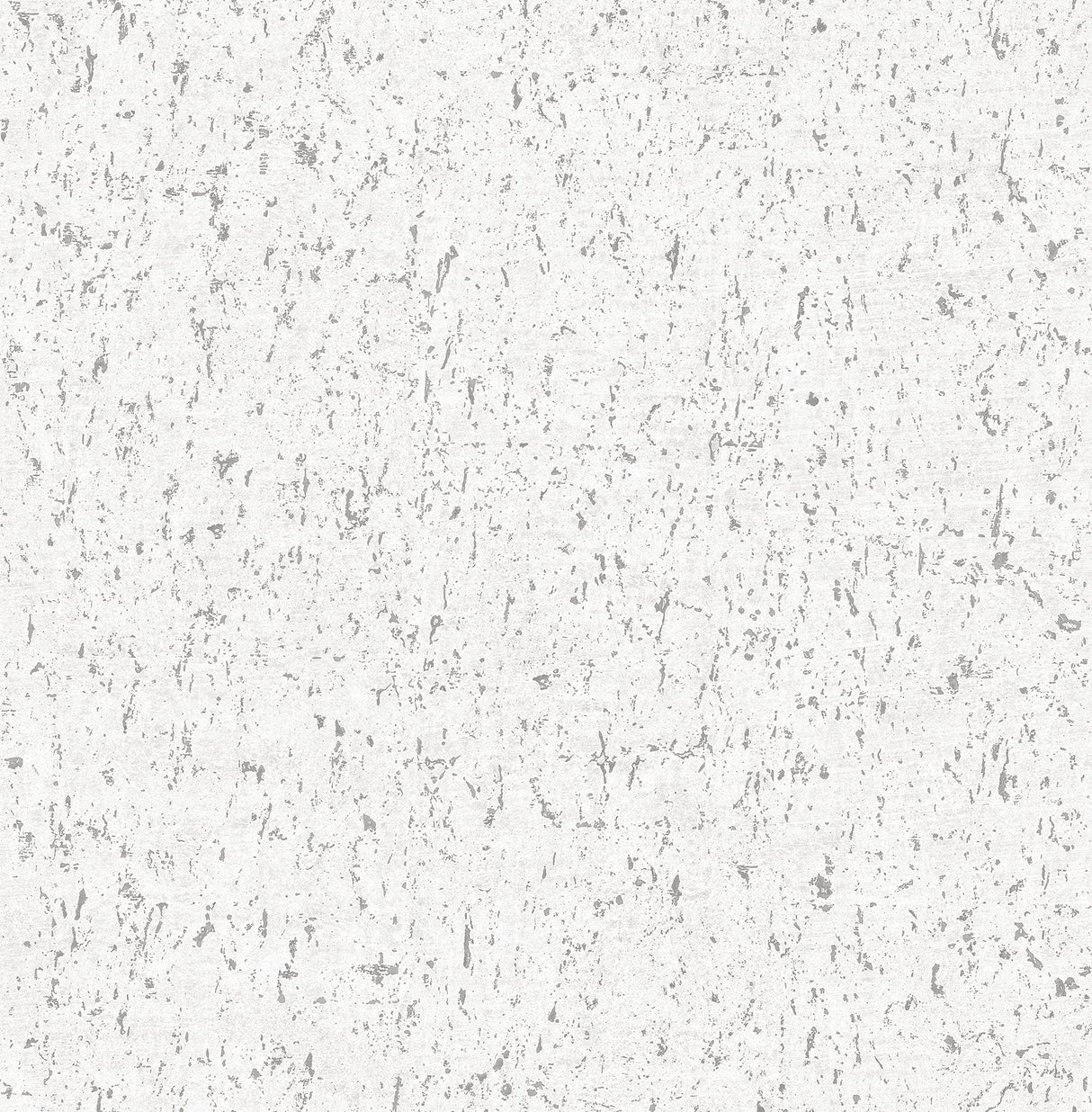 Callie White Concrete Wallpaper with Metallic Distressed Texture - Advantage 4125-26705