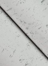 Callie White Concrete Wallpaper with Metallic Distressed Texture - Advantage 4125-26705
