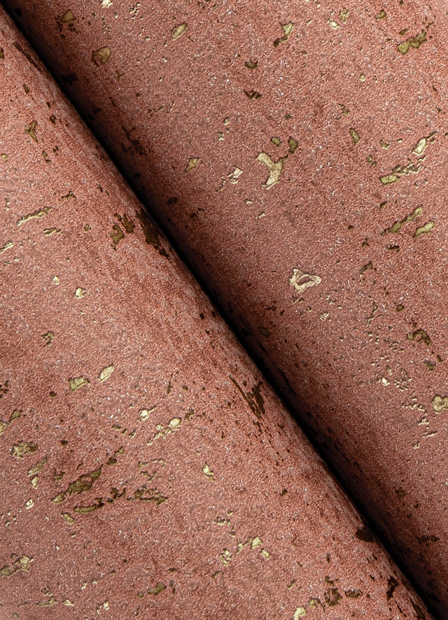 Callie Raspberry Concrete Wallpaper with Distressed Textures Motif - Advantage 4125-26708