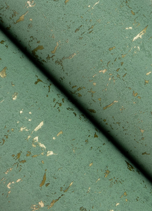 Callie Mint Concrete Wallpaper with Distressed Textures Industrial Style - Advantage 4125-26709