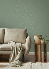 Callie Mint Concrete Wallpaper with Distressed Textures Industrial Style - Advantage 4125-26709