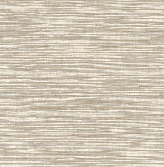 Alton Taupe Faux Grasscloth Wallpaper with Textured Raised Ink - Advantage 4125-26715