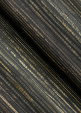 Alton Black Faux Grasscloth Wallpaper with Modern Graphics Motif - Advantage 4125-26716