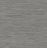 Alton Grey Faux Grasscloth Wallpaper with Modern Graphics Texture - Advantage 4125-26718