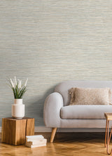 Alton Light Blue Faux Grasscloth Wallpaper with Modern Textured Graphics - Advantage 4125-26719