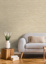 Alton Wheat Faux Grasscloth Wallpaper with Modern Graphics Texture - Advantage 4125-26720